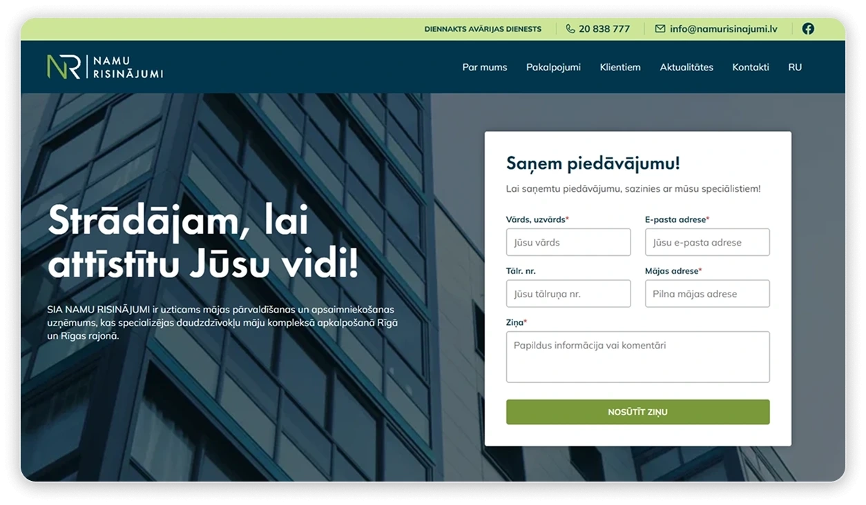 landing-page-izstrade