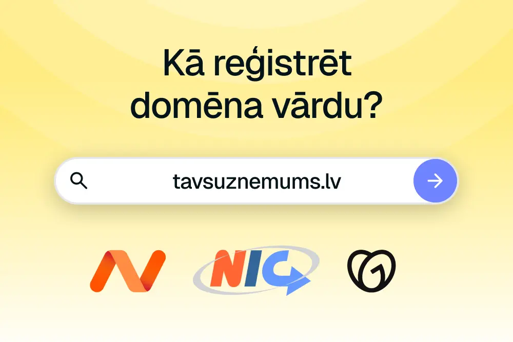 Kā reģistrēt domēna vārdu?